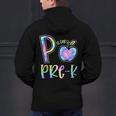P Is For Pre-K Preschool Teacher Tie Dye Back To School Men's Hoodie Back Print, gift for family, gift for coworker P Is For Pre-K Preschool Teacher Tie Dye Back To School Men's Hoodie Back Print, gift for family, gift for coworker