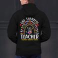 Hispanic Heritage Month One Thankful Teacher Rainbow Men's Hoodie Back Print, gift for family, gift for coworker Hispanic Heritage Month One Thankful Teacher Rainbow Men's Hoodie Back Print, gift for family, gift for coworker