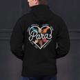 Para Heart Paraprofessional Teacher Paraeducator Men's Hoodie Back Print, gift for family, gift for coworker Para Heart Paraprofessional Teacher Paraeducator Men's Hoodie Back Print, gift for family, gift for coworker