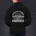 Paraprofessional Because Even Teachers Need Heroes Men's Hoodie Back Print, gift for family, gift for coworker Paraprofessional Because Even Teachers Need Heroes Men's Hoodie Back Print, gift for family, gift for coworker