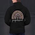 Paraprofessional Rainbow Para Teacher Parapro Men's Hoodie Back Print, gift for family, gift for coworker