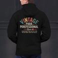 Paraprofessional Vintage Para Teacher 60s 70s 80s Men's Hoodie Back Print, gift for family, gift for coworker Paraprofessional Vintage Para Teacher 60s 70s 80s Men's Hoodie Back Print, gift for family, gift for coworker