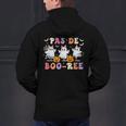 Pas De Boo-Ree Teachers Halloween Costume Ballet Dancers Men's Hoodie Back Print, gift for family, gift for coworker