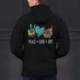 Peace Love Art Painting Palette Art Teacher Men's Hoodie Back Print, gift for family, gift for coworker Peace Love Art Painting Palette Art Teacher Men's Hoodie Back Print, gift for family, gift for coworker