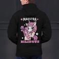 Pink Unicorn Spanish Teacher Regalos Para Bilingue Teacher Men's Hoodie Back Print, gift for family, gift for coworker Pink Unicorn Spanish Teacher Regalos Para Bilingue Teacher Men's Hoodie Back Print, gift for family, gift for coworker