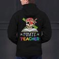 Pirate Teacher Halloween Skull Adult Men's Hoodie Back Print, gift for family, gift for coworker Pirate Teacher Halloween Skull Adult Men's Hoodie Back Print, gift for family, gift for coworker