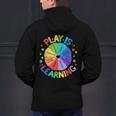 Play Is Learning Teacher Kindergarten For Men Women Kids Men's Hoodie Back Print, gift for family, gift for coworker