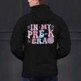 In My Pre K Era Groovy Back To School First Day Teacher Kids Men's Hoodie Back Print, Groovy Teacher Hoodies, gift for family, gift for coworker