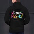 Pre-k Team Pencil Teacher Student Back To School Girls Men's Hoodie Back Print, gift for family, gift for coworker Pre-k Team Pencil Teacher Student Back To School Girls Men's Hoodie Back Print, gift for family, gift for coworker
