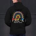 PreK Dream Team Leopard Rainbow Teacher Squad Back To School Men's Hoodie Back Print, gift for family, gift for coworker PreK Dream Team Leopard Rainbow Teacher Squad Back To School Men's Hoodie Back Print, gift for family, gift for coworker