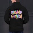 Preppy Kindergarten First Day Of School Teachers Girls Boys Men's Hoodie Back Print, gift for family, gift for coworker