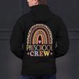 Preschool Crew Cute Leopard Rainbow Back To School Teachers Men's Hoodie Back Print, gift for family, gift for coworker Preschool Crew Cute Leopard Rainbow Back To School Teachers Men's Hoodie Back Print, gift for family, gift for coworker