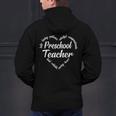Preschool Teacher Heart Word Cloud Men's Hoodie Back Print, gift for family, gift for coworker Preschool Teacher Heart Word Cloud Men's Hoodie Back Print, gift for family, gift for coworker
