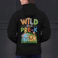 Preschool Teacher Kids Back To School Wild About Pre-K Men's Hoodie Back Print, gift for family, gift for coworker