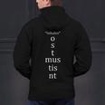 Present Active Conjugation Latin Teacher Latin Language Men's Hoodie Back Print, gift for family, gift for coworker