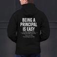 Being A Principal Is Easy School Principal Teacher Life Men's Hoodie Back Print, gift for family, gift for coworker Being A Principal Is Easy School Principal Teacher Life Men's Hoodie Back Print, gift for family, gift for coworker