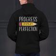 Progress Over Perfection Motivational Back To School Teacher Men's Hoodie Back Print, gift for family, gift for coworker Progress Over Perfection Motivational Back To School Teacher Men's Hoodie Back Print, gift for family, gift for coworker