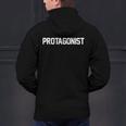 Protagonist English Literature Teacher Costume T Shirt Men's Hoodie Back Print, English Teacher Hoodies, gift for family, gift for coworker