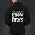 Proud Supporter Of Snow Days Teacher Christmas Men Women Men's Hoodie Back Print, gift for family, gift for coworker