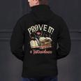 Prove It Reading Teacher Text Evidence Book Lover Student Men's Hoodie Back Print, gift for family, gift for coworker Prove It Reading Teacher Text Evidence Book Lover Student Men's Hoodie Back Print, gift for family, gift for coworker