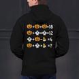 Pumpkin Ghost Equation Math Teacher Halloween Costume Men's Hoodie Back Print, gift for family, gift for coworker Pumpkin Ghost Equation Math Teacher Halloween Costume Men's Hoodie Back Print, gift for family, gift for coworker