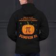 Pumpkin Pie Pi Math Teacher Shirt Halloween Men Adult Men's Hoodie Back Print, gift for family, gift for coworker