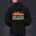 Que Pasa Calabaza Spanish Teacher Bilingual Pumpkin Women Men's Hoodie Back Print, gift for family, gift for coworker Que Pasa Calabaza Spanish Teacher Bilingual Pumpkin Women Men's Hoodie Back Print, gift for family, gift for coworker