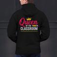 Queen Of The Classroom Teacher Men's Hoodie Back Print, gift for family, gift for coworker