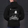 Read In Peace Skeleton Halloween Book Reading Spooky Teacher Men's Hoodie Back Print, gift for family, gift for coworker
