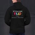 If You Can Read This Thank A Teacher Gratitude Men Women Girls Kids Men's Hoodie Back Print, gift for family, gift for coworker
