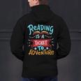 Reading Adventure Library Student Teacher Book Men's Hoodie Back Print, gift for family, gift for coworker Reading Adventure Library Student Teacher Book Men's Hoodie Back Print, gift for family, gift for coworker