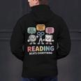 Reading Beats Everything Teacher Rock Paper Scissors Men's Hoodie Back Print, gift for family, gift for coworker Reading Beats Everything Teacher Rock Paper Scissors Men's Hoodie Back Print, gift for family, gift for coworker