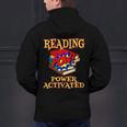 Reading Super Power Activated Superhero Teacher Or Student Men Women Girls Kids Men's Hoodie Back Print, Super Teacher Hoodies, gift for family, gift for coworker