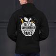 Real Superheroes Wear No Capes Teacher Design Teach Men's Hoodie Back Print, gift for family, gift for coworker Real Superheroes Wear No Capes Teacher Design Teach Men's Hoodie Back Print, gift for family, gift for coworker