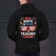 Red & Blue Teacher Crew Shirt 4th Of July Sunglasses Men's Hoodie Back Print, gift for family, gift for coworker Red & Blue Teacher Crew Shirt 4th Of July Sunglasses Men's Hoodie Back Print, gift for family, gift for coworker