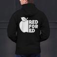 Red For Ed Teacher Support Public Education For Men Women Kids Men's Hoodie Back Print, gift for family, gift for coworker