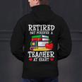 Retired But Forever a Teacher At Heart Teacher Retirement Men's Hoodie Back Print, gift for family, gift for coworker