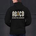 Retro Abcd Teacher Novelty Back To School Teacher Men's Hoodie Back Print, gift for family, gift for coworker