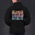 Retro Aloha Third Grade Teacher Summer Vacation Beach Hawaii Men's Hoodie Back Print, gift for family, gift for coworker Retro Aloha Third Grade Teacher Summer Vacation Beach Hawaii Men's Hoodie Back Print, gift for family, gift for coworker