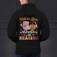 Retro Fall In Love With Learning Pumpkin Autumn Teacher Men's Hoodie Back Print, gift for family, gift for coworker Retro Fall In Love With Learning Pumpkin Autumn Teacher Men's Hoodie Back Print, gift for family, gift for coworker