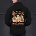 Retro Are You Fall O Ween Directions Ghost Teacher Spooky Men's Hoodie Back Print, gift for family, gift for coworker