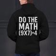 Retro Do The Math Teacher For Men Women Kid Boy Girl Men's Hoodie Back Print, gift for family, gift for coworker