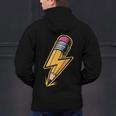 Retro Pencil Pencil Back To School Teacher Student Men's Hoodie Back Print, gift for family, gift for coworker