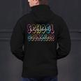 Retro School Counselor Counseling Teacher Appreciation Men's Hoodie Back Print, gift for family, gift for coworker