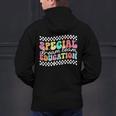 Retro Special Education Squad Groovy Dream Team SPED Teacher Men's Hoodie Back Print, Groovy Teacher Hoodies, gift for family, gift for coworker