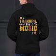 Retro Thankful For Music Floral Music Teacher Thanksgiving Men Women Men's Hoodie Back Print, gift for family, gift for coworker Retro Thankful For Music Floral Music Teacher Thanksgiving Men Women Men's Hoodie Back Print, gift for family, gift for coworker