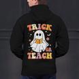 Retro Vintage Groovy Trick Or Teach Teacher Halloween For Men Women Kids Men's Hoodie Back Print, Groovy Teacher Hoodies, gift for family, gift for coworker Retro Vintage Groovy Trick Or Teach Teacher Halloween For Men Women Kids Men's Hoodie Back Print, Groovy Teacher Hoodies, gift for family, gift for coworker