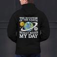 Rotation Of Earth Science Teacher Earth Day Men Women Men's Hoodie Back Print, Science Teacher Hoodies, gift for family, gift for coworker
