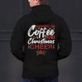 Running On Coffee And Christmas Cheer Lover Teacher For Men Women Kids Men's Hoodie Back Print, gift for family, gift for coworker