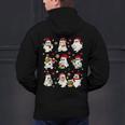 Santa Ghost Reading Books Christmas Library Teacher Men's Hoodie Back Print, gift for family, gift for coworker